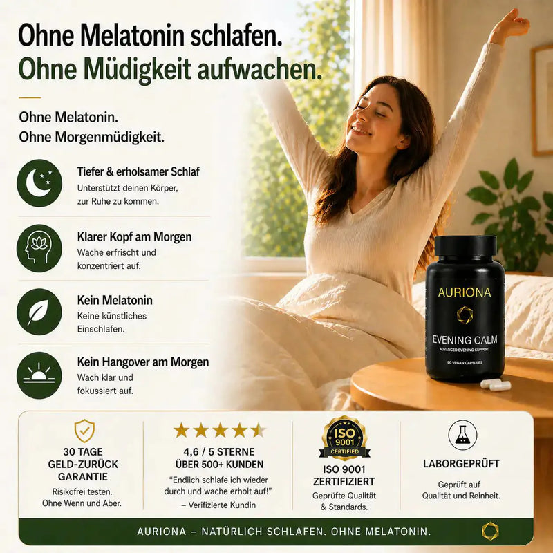 Stop melatonin. Wake up clear.